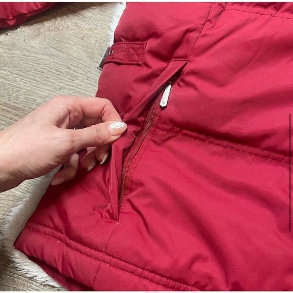 Columbia Down Feather XCO Womens Jacket Size Small Red Puffer Detachable Hoodie - Picture 5 of 14